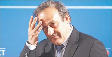  ??  ?? • Michel Platini habría recibido dinero de Qatar para la elección del Mundial 2022.