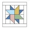  ??  ?? Floating Stars Table Mat Placement Diagram 12" x 12"