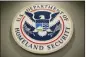  ?? PABLO MARTINEZ MONSIVAIS — THE ASSOCIATED PRESS FILE ?? The Homeland Security logo during a joint news conference in Washington.