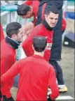  ??  ?? Vitolo, en la sesión de ayer.