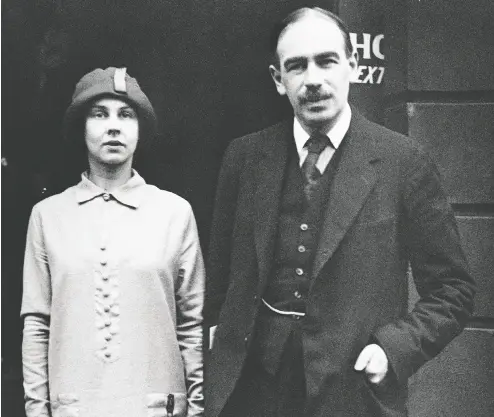  ?? PA IMAGES VIA REUTERS CONNECT ?? Economist John Maynard Keynes and his wife Russian ballerina Lydia Lopokova. The famed economist went through ups and downs in his investing, but was flexible and willing to adapt his strategies as the situation warranted.