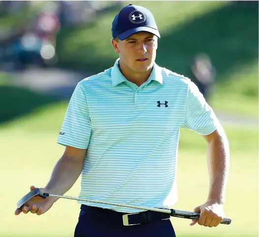  ??  ?? Jordan Spieth se retrouve en tête du Championna­t Travelers à l’aube de la quatrième et dernière ronde.