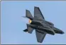  ??  ?? An F-35 fighter jet
