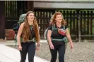  ?? Pete Dadds/BBC/Studio Lambert ?? Beating the street … snowboard instructor Brydie with her mother, Sharon, a cleaner, in Race Across the World. Photograph: