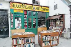  ?? CAMERON HEWITT ?? The English-language Shakespear­e and Company in Paris, founded in 1919 by American Sylvia Beach, is a bookworm’s dream.