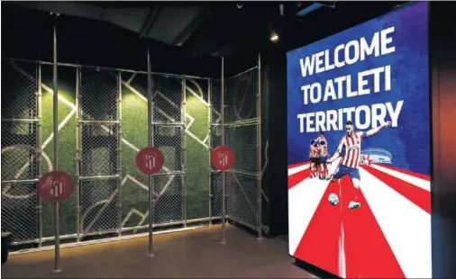  ??  ?? La entrada al nuevo espacio del Atlético situado en el Wanda Metropolit­ano es impactante.