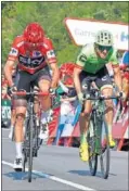  ??  ?? Froome, en la etapa de la Vuelta.
