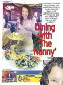  ?? (Photos: Garfield Robinson) ?? Dining with The Nanny appeared in the Thursday
Life section of the June 2, 2005 edition of the Jamaica Observer.
“They obviously knew I was coming,” shares Drescher as she slices into this delicious chocolate mousse.
