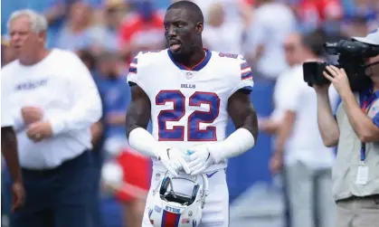  ?? ?? Vontae Davis during his time with the Buffalo Bills in 2018. Photograph: Tom Szczerbows­ki/Getty Images