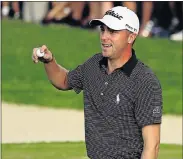  ?? Picture: AFP ?? MAKING HISTORY: Justin Thomas, of the United States, celebrates winning the Sony Open In Hawaii