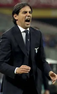  ??  ?? Allenatore Simone Inzaghi, 41 anni, tecnico laziale