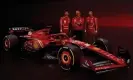  ?? Photograph: Scuderia Ferrari ?? Fred Vasseur, pictured with drivers Charles Leclerc (left) and Carlos Sainz Jr (right) alongside the Ferrari SF-24 car, has long held a close relationsh­ip with Hamilton.