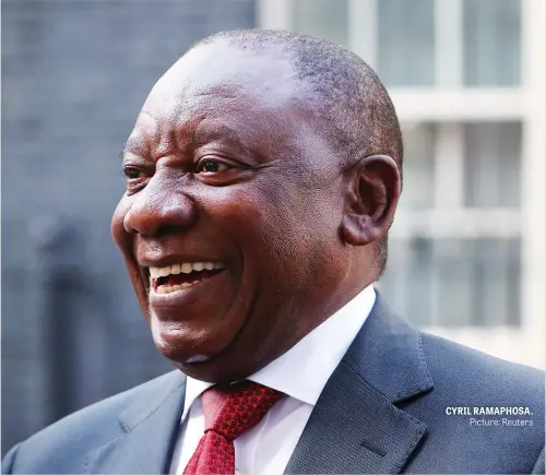  ?? Picture: Reuters ?? CYRIL RAMAPHOSA.