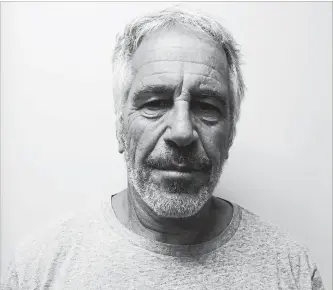  ?? NEW YORK STATE SEX OFFENDER REGISTRY ?? Financier Jeffrey Epstein was found dead of an apparent suicide in his Manhattan jail cell early Saturday.