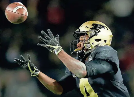  ?? DYLAN BUELL/GETTY IMAGES ?? The Cardinals selected Purdue wide receiver Rondale Moore with their second-round pick on Friday.