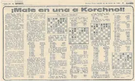  ??  ?? Historia pura. Una de las columnas típicas de Najdorf en Clarín.