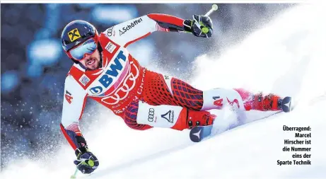  ??  ?? Überragend: Marcel Hirscher ist die Nummer eins der Sparte Technik