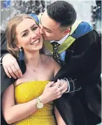  ??  ?? Left: Hannah Lemon, 22, with her family after graduating in Mental Health Nursing. Top: Rory Shanks, 22, who graduated in Computing and Network with his dad, Ron, mum Val Lockhart and grandma Isobel Shanks. Above left: Louise Harrison, 23, from...