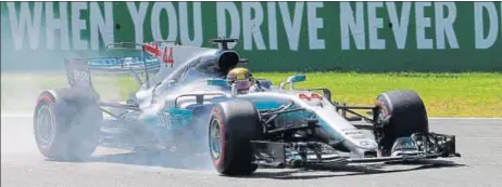  ?? AP ?? Mercedes’ Lewis Hamilton collected his 59th career win at the Monza racetrack on Sunday.