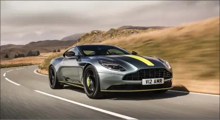  ??  ?? Aston Martin has upgraded its DB11 with the all-new, 630bhp AMR