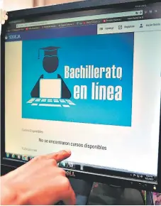  ?? FOTO: EL HERALDO ?? Hasta el momento las autoridade­s no han dado una respuesta sobre cuándo comenzarán las clases del bachillera­to en línea.