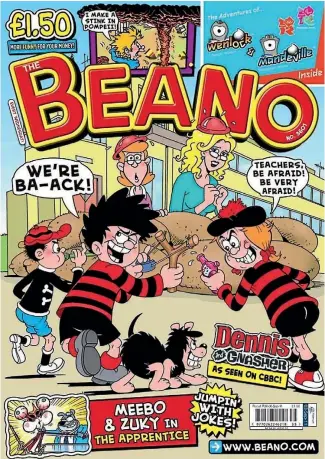  ??  ?? Beano still sells 40,000 copies a week but is now venturing online with its zany collection of cartoons.