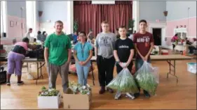  ?? SUBMITTED PHOTO ?? CCIU Learning Center students drop off their second donation to the Chester County Food Bank.