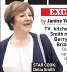  ??  ?? STAR COOK: Delia Smith