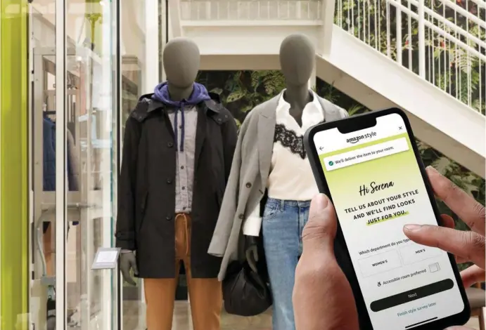  ?? Image: Reuters ?? Amazon.com Inc’s upcoming physical fashion store and app are seen in this handout image obtained January 19, 2022.