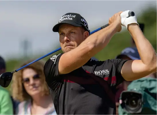  ?? Bild: CHRISTER HOGLUND ?? MÅSTE VÄNTA. Henrik Stenson har inte haft sin bästa säsong på golftourer­na och får svårt att ta en direktplat­s till Ryder Cup. Men han kan fortfarand­e få ett wildcard.