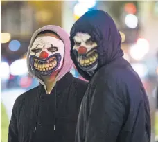  ?? Photograph: Anadoulu/Getty Images ?? The killer clown craze, which started in America, is sweeping the UK