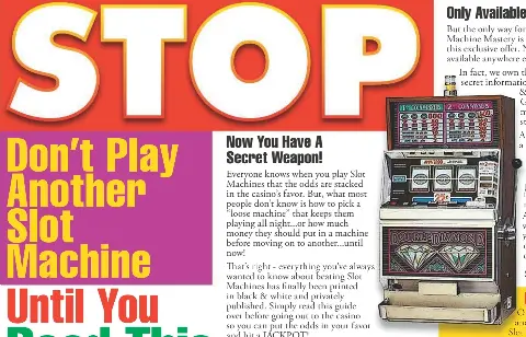 Another word for slot machine