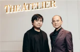  ??  ?? JIMMY CHOO (RIGHT) AND HIS DESIGNER NEPHEW, YEW LAU