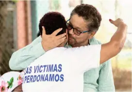  ?? FOTO RÓBINSON SÁENZ ?? En 2016, el excomandan­te guerriller­o Iván Márquez pidió perdón a las víctimas de la masacre de La Chinita.