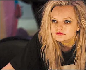  ??  ?? Becky Something (Elisabeth Moss) is a riot grrl singer struggling with addictions in Alex Perry’s new film Her Smell.