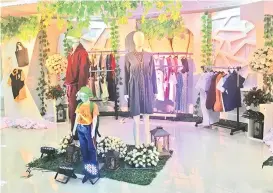  ??  ?? Magsige MPC’s garment products were exhibited during its 10th founding anniversar­y celebratio­n last September 10, 2018 were the brand name Gre’ was launched