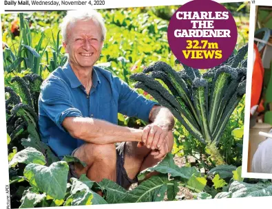  ??  ?? CHARLES THE GARDENER 32.7m VIEWS