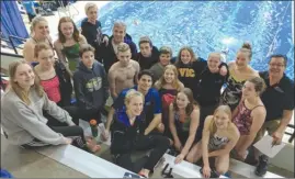  ?? Photo submitted ?? Members of the 3A group pose at a recent swimming event, representi­ng the combined KWIC swim club.