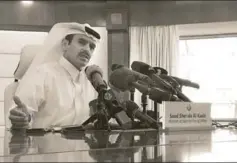  ?? ANNE LEVASSEUR/FP/GETTY IMAGES ?? Saad Sherida Al-Kaabi, Qatar’s minister of state for energy affairs, announces that the west Asian country will leave the OPEC next month