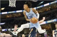  ?? BRANDON DILL — THE ASSOCIATED PRESS ?? The Grizzlies’ Ja Morant against the Pelicans April 9.