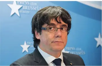  ?? FOTO:IMAGO/PAREGGIANI ?? Wird er sich der spanischen Justiz noch entziehen können? Dem ehemaligen Regierungs­chef von Katalonien, Carles Puigdemont, droht in Brüssel die Festnahme.