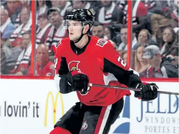  ?? JANA CHYTILOVA/GETTY IMAGES ?? Ottawa rookie Logan Brown will suit up for his second NHL game on Thursday as the Senators host the New Jersey Devils.