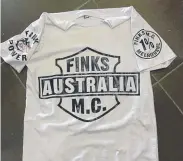  ?? Picture: Supplied ?? Items seized by police during a raid at a Pimpama property, four people allegedly linked to the Finks bikie gang were arrested.