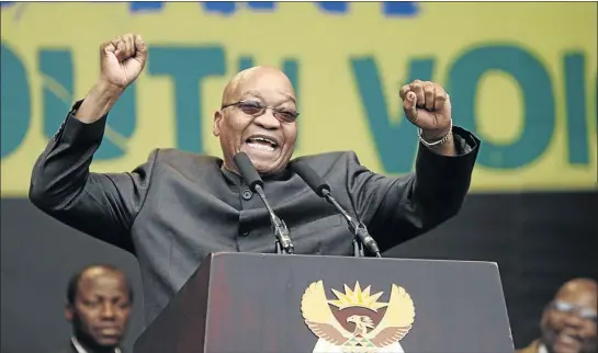  ?? PHOTO: ANTONIO MUCHAVE ?? DON ’ T WORRY, JUST SING: Jacob Zuma sings at the youth day celebratio­ns in Katlehong, Ekurhuleni in 2009. His singing was a means of forgetting his woes and charming others, says the writer