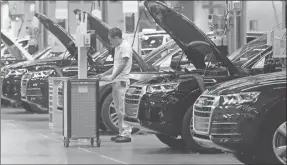  ??  ?? Vista de la nueva planta automotriz alemana Audi inaugurada en septiembre de 2016, en el municipio de San José Chiapa, en Puebla, donde se produce la nueva generación del Audi Q5 para el mercado mundial