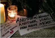  ?? ?? NO EASY ANSWERS: (Above) Messages at a vigil for murdered teacher Sabina Nessa (below left); and (below right) Sarah Everard