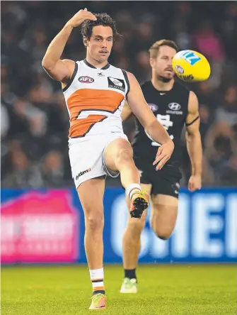  ?? Picture: AAP ?? GWS Giants have a battle to keep star Josh Kelly at the club but remain confident they can hold off rich Melbourne clubs with big-money offers.