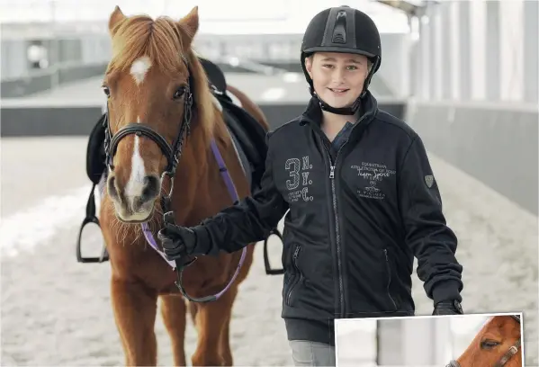  ?? Pictures: ALAN BARBER ?? RIDE STUFF: Marcel Braun, with his horse Sasha at Wallington Park Equestrian Centre, has been selected to compete in the National Special Olympics in Adelaide.