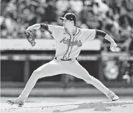  ?? JOHN JONES USA TODAY Sports ?? Atlanta Braves pitcher Max Fried threw seven no-hit innings on Saturday afternoon against the Mets at Citi Field in New York.