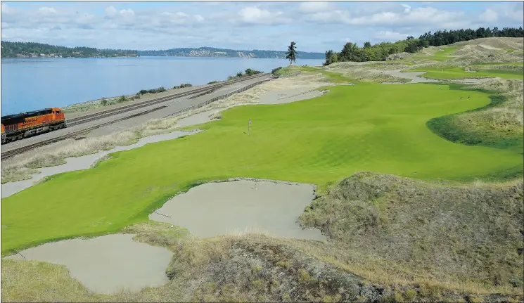  ?? — THE ASSOCIATED PRESS FILES ?? Chambers Bay Golf Course in University Place, Wash., is the host course for the 2015 U.S. Open Championsh­ip, which begins on June 18.